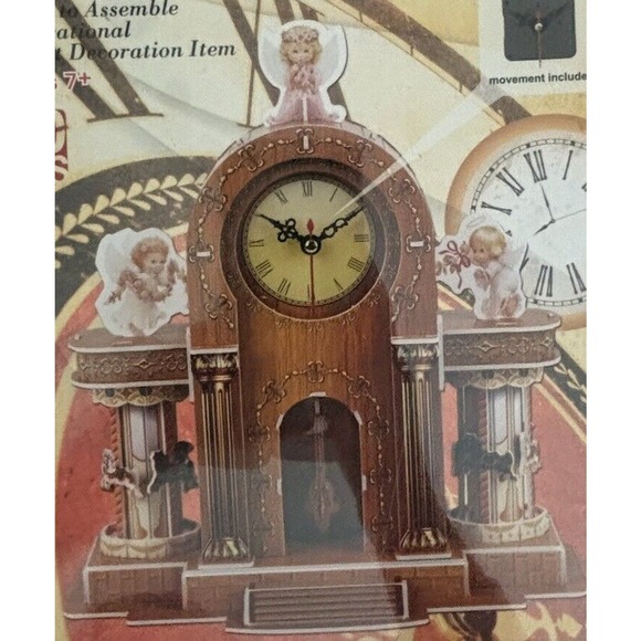 NIP PAIPER 3D PUZZLE TABLE CLOCK 60 PCS FOR AGES 7 AND UP 8.9''X4.8''X9.8' - Picture 5 of 5